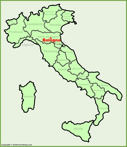 Bologna - Mappa di localizzazione