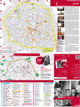 Bologna - Mappa delle attrazioni turistiche