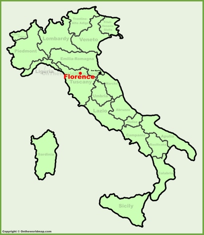 Firenze - Mappa di localizzazione