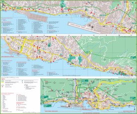 Grande Mappa Turistica Dettagliata di Genova