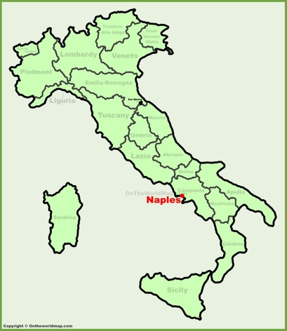 Napoli - Mappa di localizzazione