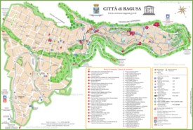 Ragusa - Mappa Turistica