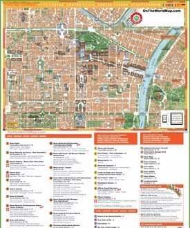 Tourist Mappa di Torino Centro della Città
