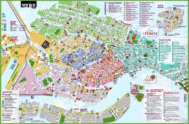 Venezia - Mappa delle attrazioni turistiche