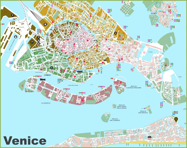 Venezia - Mappa Turistica