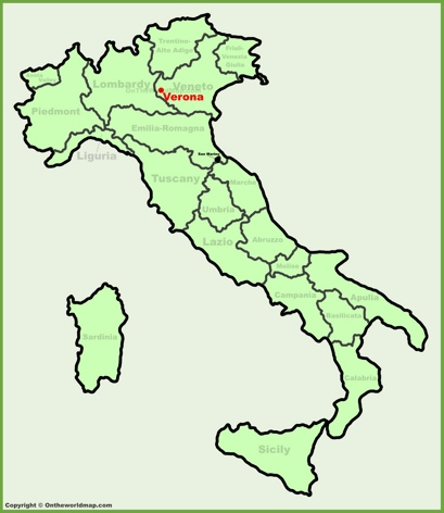 Verona - Mappa di localizzazione