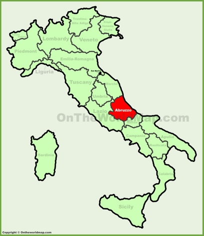 Abruzzo - Mappa di localizzazione