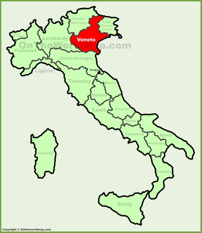 Veneto - Mappa di localizzazione