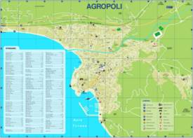 Agropoli - Mappa delle attrazioni turistiche