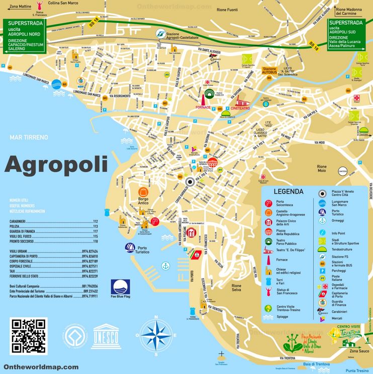 Agropoli - Mappa Turistica