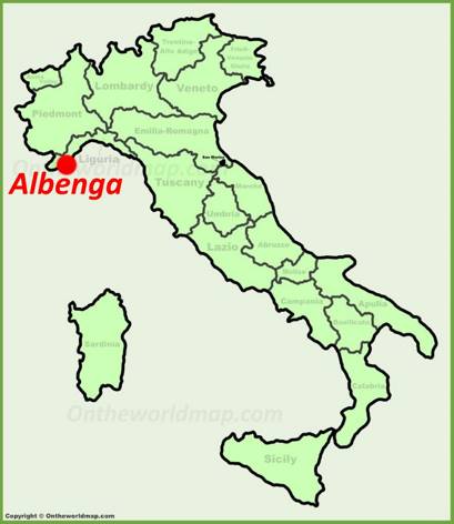 Albenga - Mappa di localizzazione