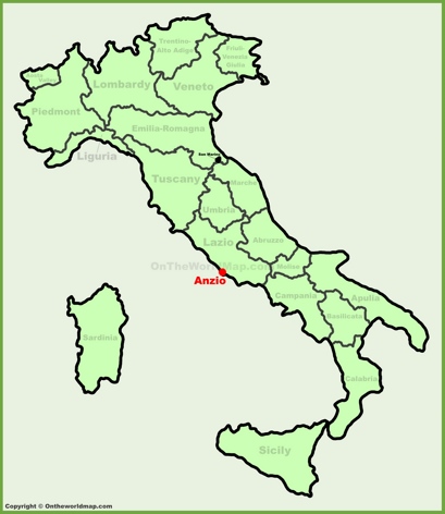 Anzio - Mappa di localizzazione