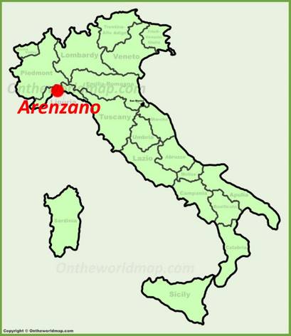 Arenzano - Mappa di localizzazione