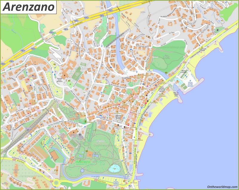 Mappa di Arenzano