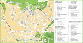Arezzo - Mappa delle attrazioni turistiche