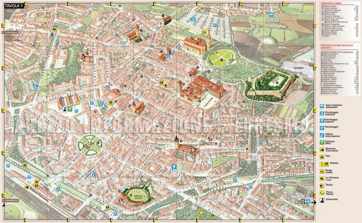 Arezzo - Mappa Turistica