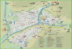 Bolzano - Mappa delle attrazioni turistiche