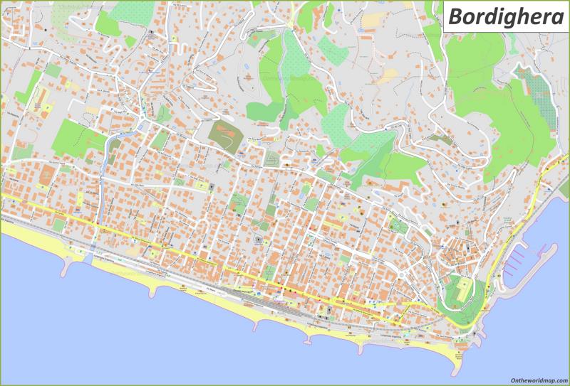 Mappa di Bordighera