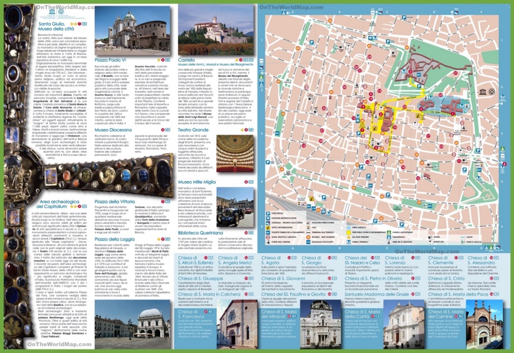 Brescia - Mappa Turistica