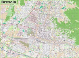 Grande mappa dettagliata di Brescia