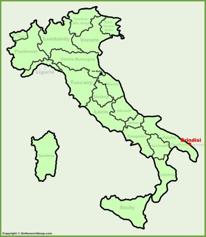 Brindisi - Mappa di localizzazione