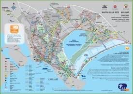 Cagliari - Mappa dei trasporti