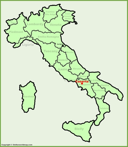 Caserta - Mappa di localizzazione