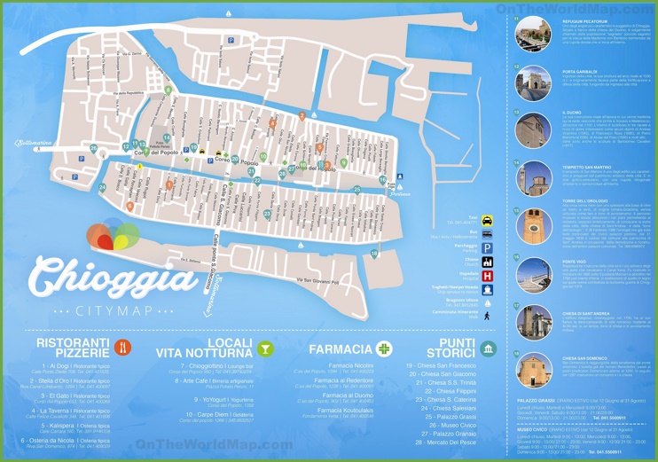Chioggia - Mappa Turistica