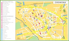 Cremona - Mappa con punti di interesse