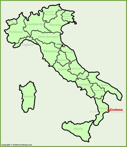 Crotone - Mappa di localizzazione