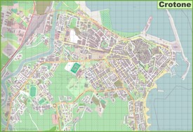 Grande mappa dettagliata di Crotone