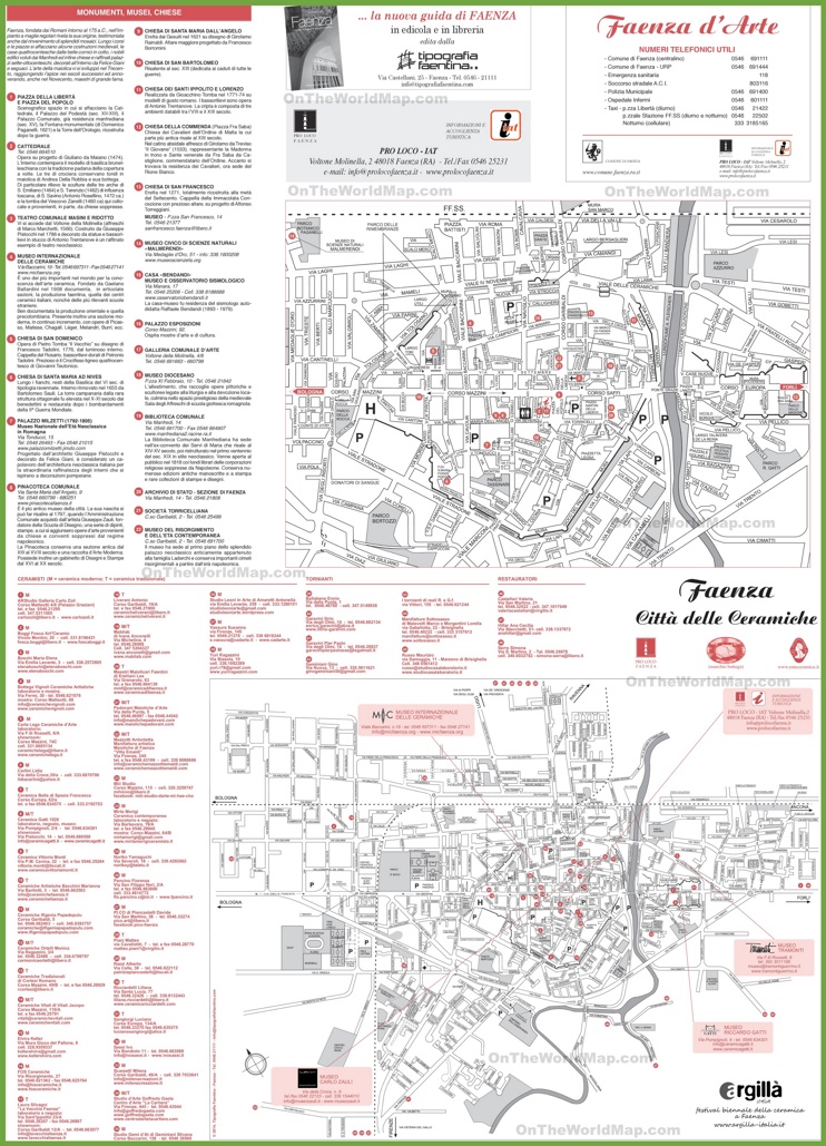 Faenza - Mappa Turistica
