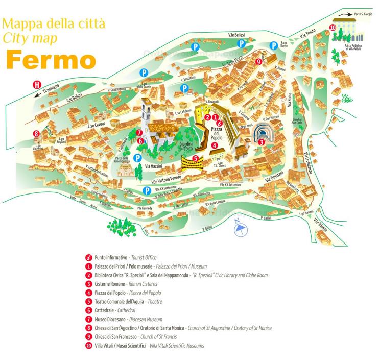 Fermo - Mappa Turistica