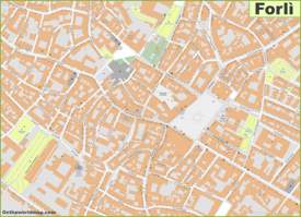 Forlì - Mappa della città vecchia