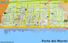 Forte dei Marmi - Mappa Turistica