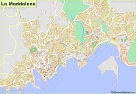 Mappa dettagliata di La Maddalena