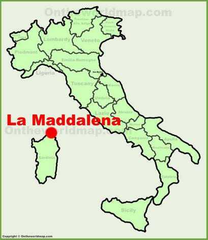 La Maddalena - Mappa di localizzazione