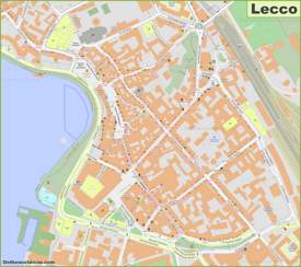 Lecco - Mappa della città vecchia