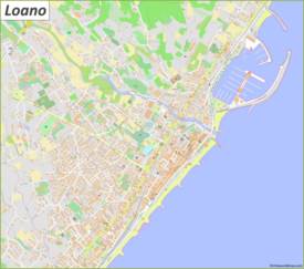 Mappa dettagliata di Loano