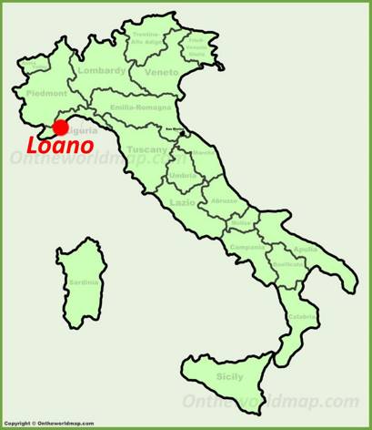 Loano - Mappa di localizzazione