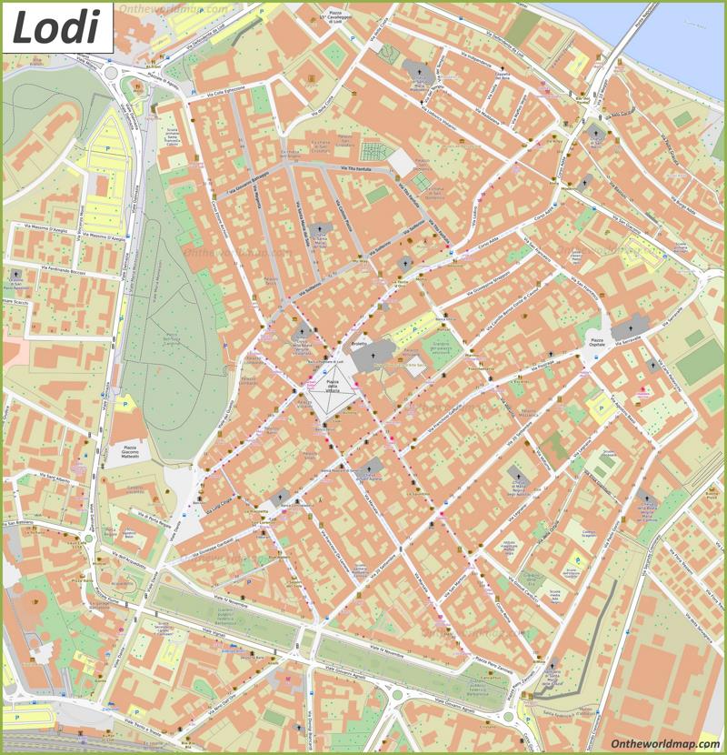 Lodi - Mappa della città vecchia