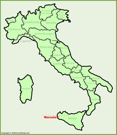 Marsala - Mappa di localizzazione