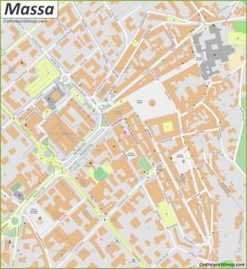 Massa - Mappa della città vecchia