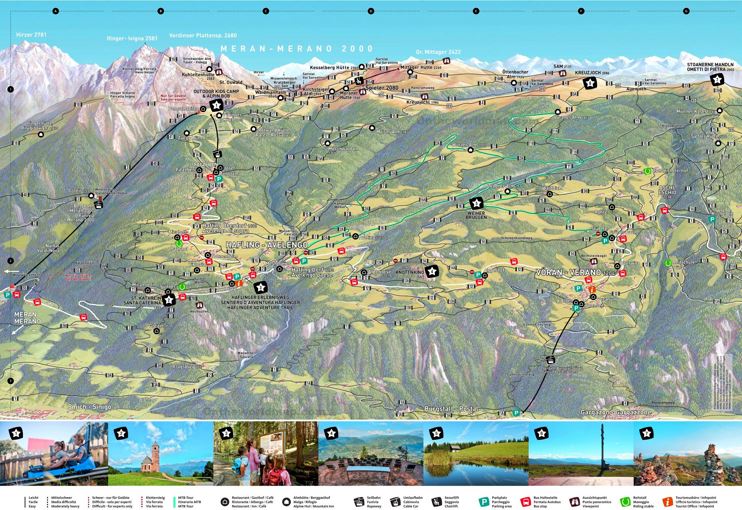 Merano - Mappa Escursionistica