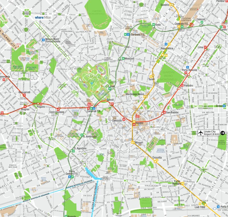 Milano - Mappa Stradale