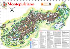 Montepulciano - Mappa Turistica
