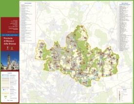 Provincia di Monza - Mappa Turistica