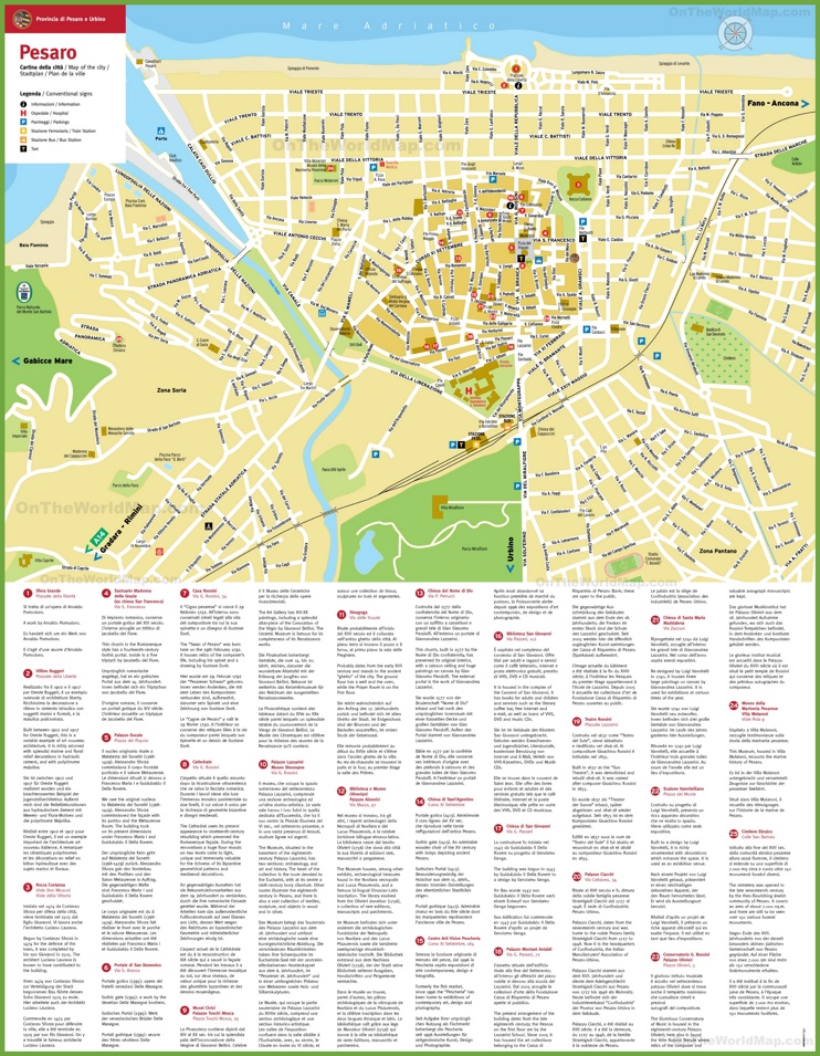 Pesaro - Mappa Turistica