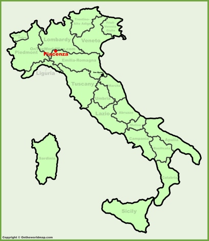 Piacenza - Mappa di localizzazione