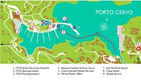 Porto Cervo - Mappa Turistica